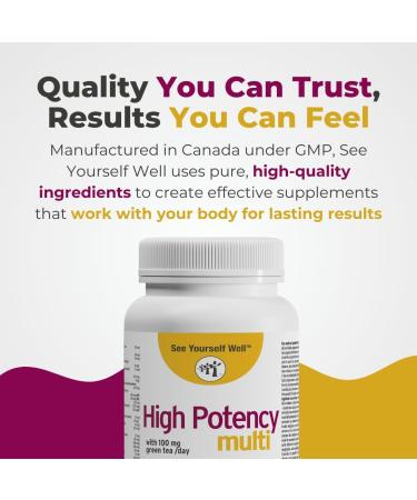 High Potency: Brain Booster Supplement with Anti Aging Essentials. For Concentration Brain Fog Mental Alertness Focus Clarity & Memory Support. 30+ Vitamins & Minerals. By See Yourself Well 60ct 60 count (Pack of 1) - Buy Online on GoSupps.com