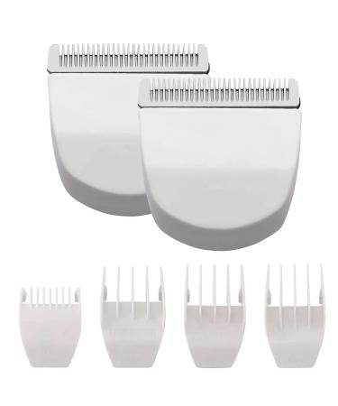 2 Pack Professional Peanut Clipper/Trimmer Snap On Replacement Blades #2068-300 - Compatible with Wahl Peanut Hair Clipper/Trimmer, White White 2 Pack