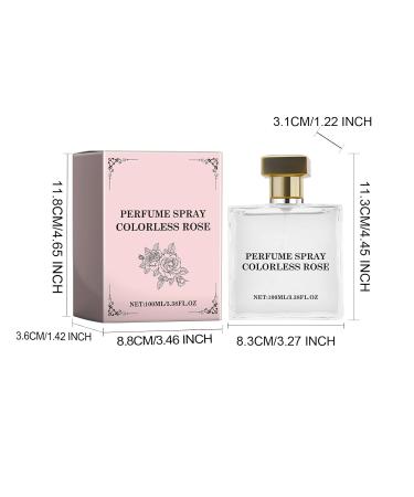 Rose Perfume Spray for Women Elegant and Charming Eau de Toilette Long Lasting Fresh Fragrance Date Perfume for Women Enhance Charm & Confidence (100ML / 3.4Fl.Oz) Pink - Buy Online on GoSupps.com