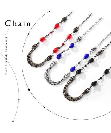 Shop Jovono Boho Head Chain - Water Drop & Hollow Pattern Hair Accessory for Women & Girls - Bronze & Black - Buy Online on GoSupps.com