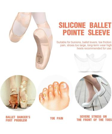 Buy Eodkse 2x Silicone Toe Protection for Ballet & Pumps | Soft Gel Toe Caps & Metatarsal Pads for Pain-Free Dancing & Running - Buy Online on GoSupps.com