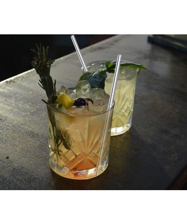 Cocktail Straws Short Reusable Metal Straws Stainless Steel with Cleaner Brush 160mm Long 6mm Wide for Cocktail Rock Gin Glass Coffee Cup Mason Jar Fruit Juice Box Sliver-8pcs 0.25" x 6.25" Sliver - Buy Online on GoSupps.com