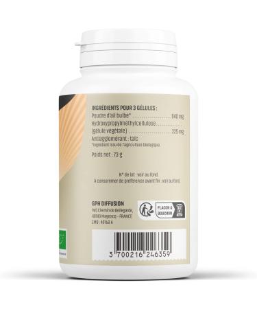 Herbs And Plants Organic Garlic 200 Vegetable Capsules 280 mg - Buy Online on GoSupps.com