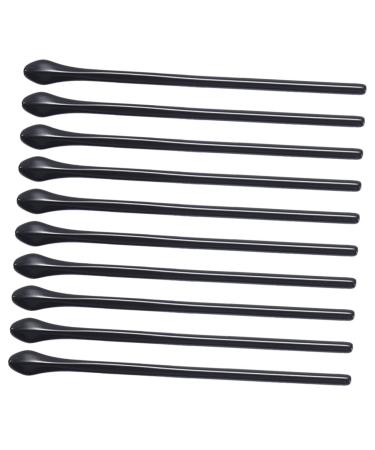 Gogogmy 10 pieces of temple protection ear brass for glasses silicone glasses ear handle vasos para ni os glasses ear bruises glasses pieces pipe sleeve glasses tape glasses-ear brick black 7.4x0.4cm