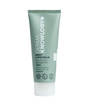 DermaKnowlogy MD01 Lipid Balm for Very Dry and Damaged Skin Without Perfume Allergy Sufferers Certified Moisturises and Protects Suitable for Infants Children and Adults 75 ml