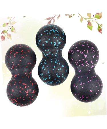 Homsfou 3-Piece Roll-On Muscle Massage Set | Erdnut-Shaped Mini Massage Balls for Back & Physiotherapy | Fitness Self-Massage Solution - Buy Online on GoSupps.com