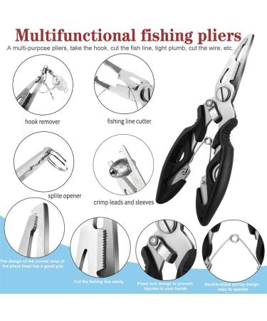 Outdoor Fishing Tackle Backpack with Rod Holder and Plier Pocket - Black Camo (14.5x9x5.5 Inch) - Buy Online on GoSupps.com