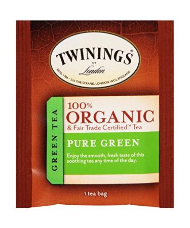 Organic Fair Trade Pure Green Tea Bags - Twinings of London, 20 Count (Pack of 6) - Buy Online on GoSupps.com