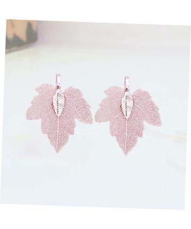 EXCEART 4 Pcs Key Rings for Keychains Leaf Charm Connector Alloy Pendant Charm Set Combo Plate Cereals 3.5*2.7*0.1cm Pink - Buy Online on GoSupps.com
