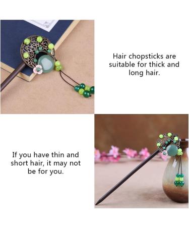 Hair Pin Classical Wood Hair Sticks Dangle Tassel Decorative Chinese Style Hair Chopsticks for Women Ladies and Girls - Buy Online on GoSupps.com