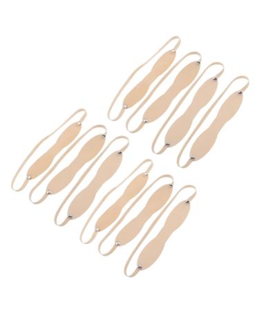 FRCOLOR 10pcs Eyebrow Practice Skin Eyebrow Practice Headband Practice Tool Eyebrow Trimming Eyebrow Pencil 22X3X0.2CM Skin Color