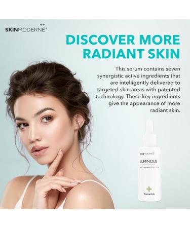 SKIN MODERNE++ Luminous Serum - Illuminating Vegan Face Serum with Niacinamide Vitamin C & Fruit Peel Extract for Radiant Skin - 30ml - Buy Online on GoSupps.com