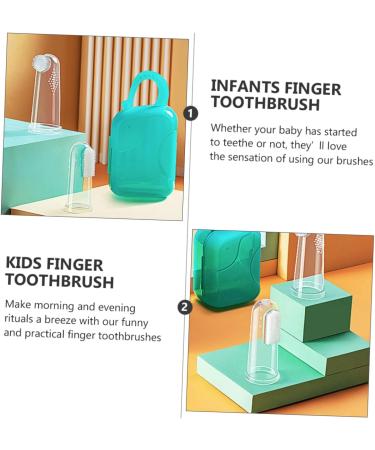 Buy SewoAr Finger Toothbrush Set - Portable Silicone Massage Device for Babies Toddlers & Pets | International Shipping - Buy Online on GoSupps.com