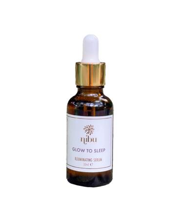 Nibu Glow To Sleep Serum 15ml Anti-aging anti-wrinkle reduces hyperpigmentation hydrating brightening and illuminating the skin Organic night face serum for men and women