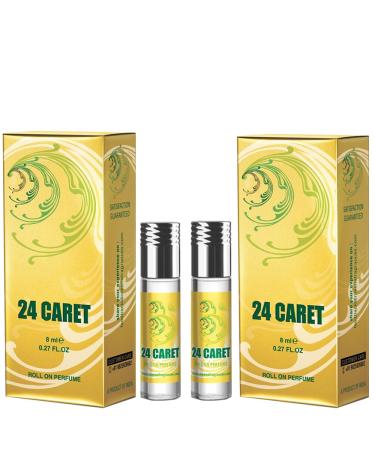 BlueQueen 24 Caret Roll On Perfume Alcohol Free Long Lasting Jasmine Perfume for Women and Men | Hypoallergenic Travel Size Jasmine Oil Perfume Roll On - 8Ml - Pack of 6 - Buy Online on GoSupps.com