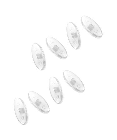 Saucer Replacement Nose Pads for Oakley Barspin XS OY3001 4 Pairs Clear One Size