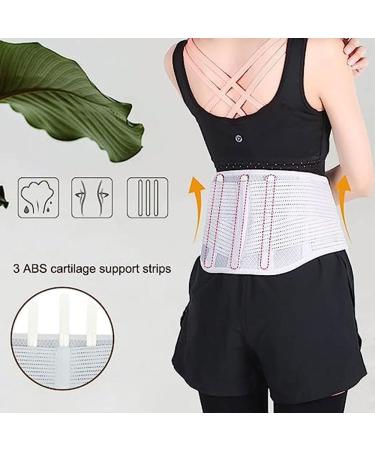 Magnetic Therapy Clip for Lower Back Pain Relief | Self-Warming Lordosis Support Belt with 24 Magnets & 3 Metal Struts | Breathable Medium Light Gray - Buy Online on GoSupps.com