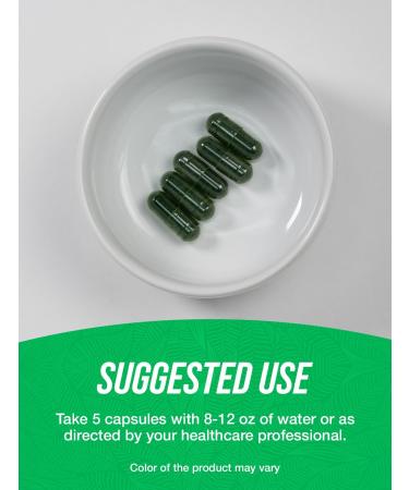 BulkSupplements.com Chlorella Capsules - Broken Cell Wall Chlorella Supplement - Superfood Supplement Vegan & Gluten Free 5 Capsules per Serving 150 Count (Pack of 1) - Buy Online on GoSupps.com