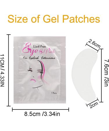 Jiasoval 50 Pairs Under Eye Gel Pads for Eyelash Extensions - Lint-Free Eye Patch Pads for Salons and Individual Lash Extensions - Buy Online on GoSupps.com