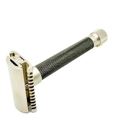 Parker Safety Razor Open Comb - Adjustable Graphite Gray Razor with 5 Settings for Mild to Aggressive Shaves - Buy Online on GoSupps.com
