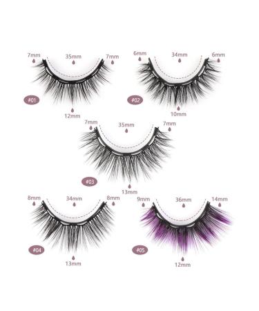 5 Pairs Magnetic Eyelashes Without Eyeliner | Reusable & Lightweight | Mixed Colors - International Shipping - Buy Online on GoSupps.com