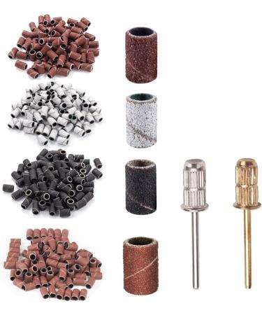 Belvanr Sanding Bits for Nail Cutter 402 Pieces Sanding Caps Sanding Belts with Nail Drill Bits Sanding Sleeve Set Sanding Caps Drill Sanding Bands Sanding Sleeves Nail for Manicure Nail Care - Buy Online on GoSupps.com