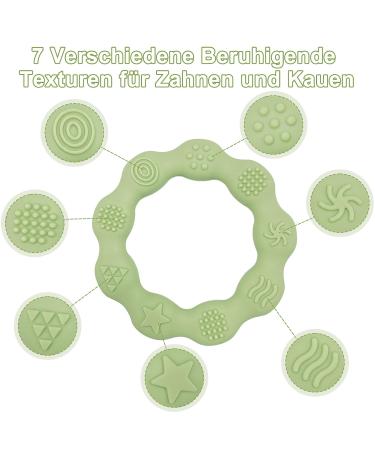 Buy BPA-Free Silicone Baby Toothbrush & Bite Ring Set | 2-Piece Dental Aid in Green & Pink Perfect Gifts for Newborns - Buy Online on GoSupps.com