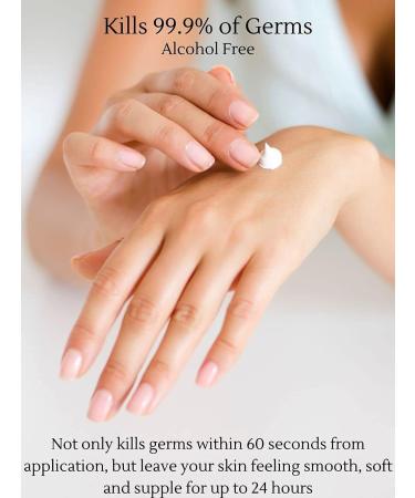 Antiseptic BZK Hand and Body Sanitizer Moisturizer | Alcohol-Free Formula | Kills 99.9% of Germs | Fragrance & Paraben Free | Lasts 24 Hours | For All Ages and Skin Types | 2oz Travel Size - Buy Online on GoSupps.com