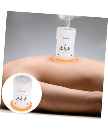 Beaupretty Moxibustion Box - Portable Moxa Burner & Cupping Massage Device | 8.5x5.3cm White - Buy Online on GoSupps.com