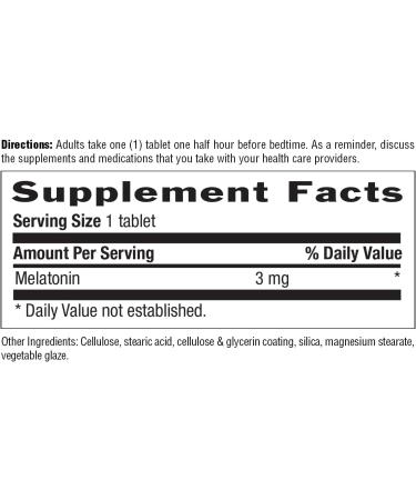 Country Life Melatonin Sleep Aid 3mg - Non-GMO Gluten-Free Vegan - Rapid-Release Fast Dissolve Tablets for Optimal Sleep - No Yeast Corn Wheat Soy - Pure Authentic Ingredients - Buy Online on GoSupps.com