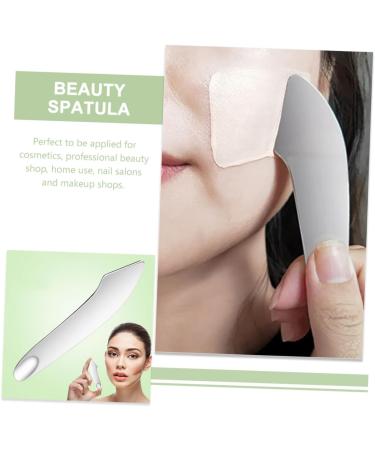 Beatifufu Stainless Steel Makeup Mixing Spatula Durable Handy For Foundation Lipstick Pigments For Nail Art Cosmetics Mixing Comfortable Grip Easy Use - Buy Online on GoSupps.com