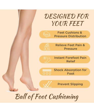 Ball of Foot Cushions for Women - Non-Slip Metatarsal Pads & Gel Inserts for All-Day Comfort and Pain Relief (3 Pairs Clear) - Perfect for High Heels - Buy Online on GoSupps.com