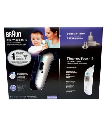 Braun Thermoscan 5 Ear Thermometer with 40 lens filters