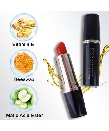 BINGBRUSH 3Pcs Color Changing Lipstick Set - Carotene Orange Red Cherry PH Mood Long Lasting Labiales Lip Care Moisturizer Lip Balm Korean Magic Lip Gloss Tinted Stain Makeup for Women - Pack of 1 - Buy Online on GoSupps.com
