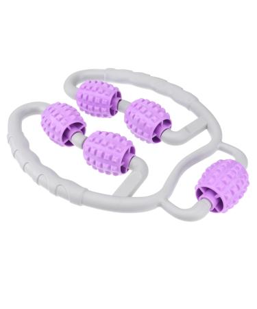 Lurrose hand massage device rolls for the leg massage sporty roller stick sore muscles glue leg rollerstock calf roller stick back roll Massage fitness ABS narrow muscle stick violet 29x23.5x2cm purple