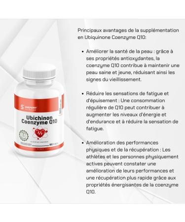 INSPORT Nutrition - Ubiquinone Coenzyme Q10-60 Vegetable Capsules - 2 months reserve - Antioxidant - Pure composition - Buy Online on GoSupps.com