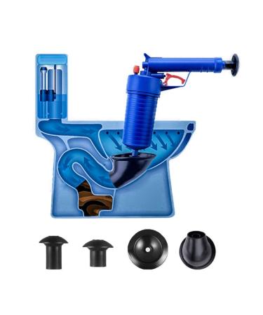 Aerodynamic Drainage Dredge Tool - high Pressure Strong Manual Sink Plunger Opener Cleaning Pump Toilet/Bathroom/Kitchen Blocked Pipe Dredging Device