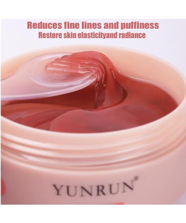 Brightening Eye Mask | Hyaluronic Acid & Caffeine Under Eye Patches for Puffy Eyes & Dark Circles | 60 Patches for Wrinkles & Under Eye Care - Buy Online on GoSupps.com