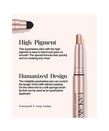 Matte Nude Eyeshadow Stick | Long Lasting & Quick-Drying Smoky Eye Makeup - Double Head H03 M03 - Buy Online on GoSupps.com