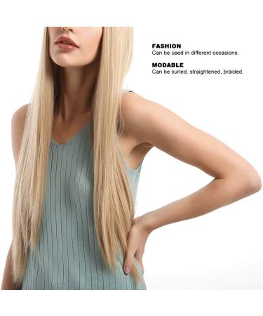 Shop Long Smooth Blonde Synthetic Wigs for Women - 70cm Front Lace Heat-Resistant Hair - Buy Online on GoSupps.com