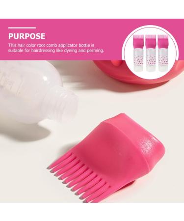 Ipetboom Lot de 3 Flacons Applicateurs Peigne Racines 90 Ml Rose pour Coloration Capillaire Teinture Cheveux Professionnel Usage Maison - Buy Online on GoSupps.com