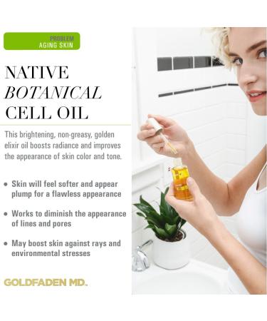 GOLDFADEN MD Fleuressence Native Botanical Cell Oil - 1 oz | Premium Botanical Skincare for Glowing Skin - Shop Internationally - Buy Online on GoSupps.com