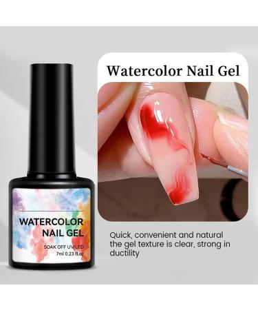  Ynnhik Gel Nails with Flowers Flower Nail Gel - UV-Directed Nail Art - High-Performance Painted Effect Everyday Beauty Accessories - Buy Online on GoSupps.com