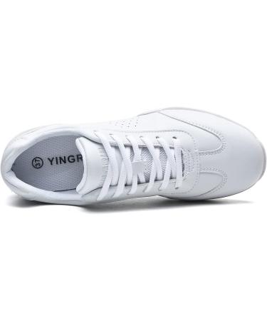 DADAWEN Women s Cheerleading Shoes | Girls White Sneakers for Yoga & Training | Size 35 EU - Buy Online on GoSupps.com