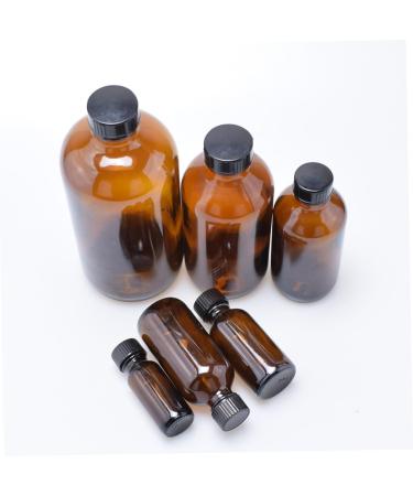 Cabilock Sealing Glass Bottle 4pcs Sealing Honey Pot Glass Water Bottle Glass Container Kit Glass Bottle With Cover Plastic Cap - Buy Online on GoSupps.com