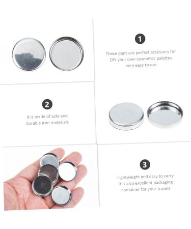 30 pi ces Pans Maquillage Vides Ronds M tal pour Palette Fards Paupi res et Blush Accessoire Cosm tique pour DIY Maquillage Yeux et Joues - Buy Online on GoSupps.com