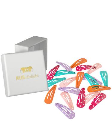 20 pieces hair all -loving hair clips baby girl hair clips (3cm) hair clip small colorful mini baby hair clips children's jewelry hair clip hair jewelry snap hair clips children & women box color: white
