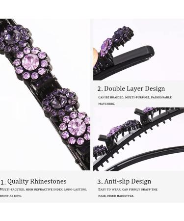 GULELAYAR Sparkling Crystal Hair Clips | Fabric Hair Bands | Duckbill Clip | Flower & Rhinestone Hair Accessories for Women - Buy Online on GoSupps.com