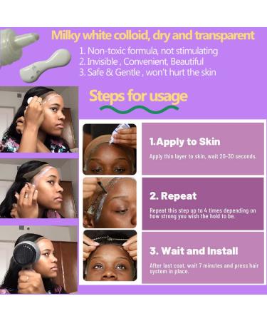 Invisible Bonding Glue 1.3oz - Waterproof Light Hold Wig Glue for Poly & Lace Hairpieces Toupees & Hair Replacement Systems - Extra Moisture Control 38ml - Buy Online on GoSupps.com