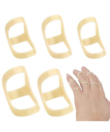SAREAL Oval Finger Splint  5Pcs Finger Splint  Support and Protection for Arthritis  Trigger Finger or Thumb  Stabilizer Brace for Middle Pinky or Ring Finger- 6 7 8 9 10 Sizes